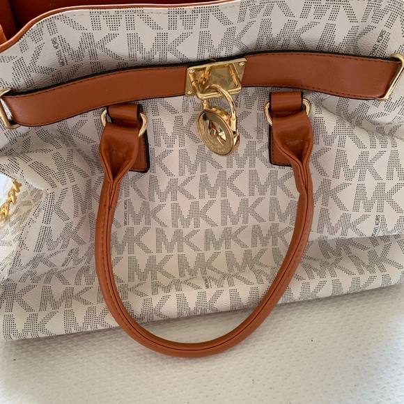 Michael Kors Handbags - Michael Kors Logo Womens Handbag Satchel Bag pre-owned VGC designer logo 🤎